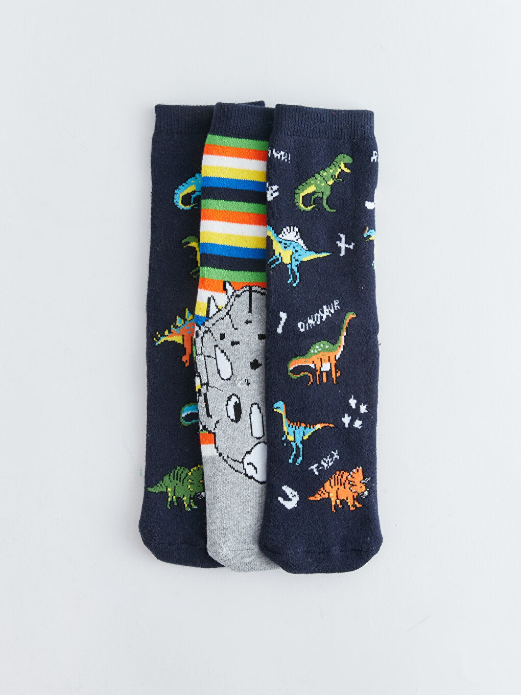 Patterned Boy's Towel Sock Socks 3-pack