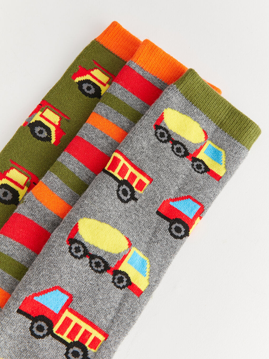 Patterned Boy's Towel Sock Socks 3-pack