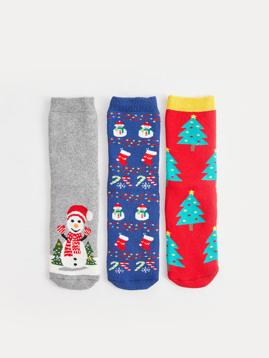 New Year's Themed Boy's Socks 3-pack