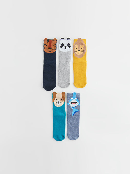 Patterned Boy Socks Pack of 5