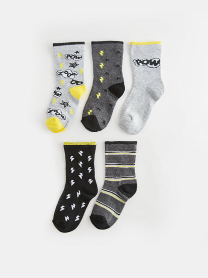 Printed Boy Socks Pack of 5