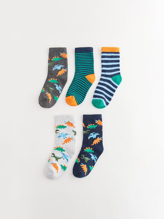 Patterned Boy Socks Pack of 5