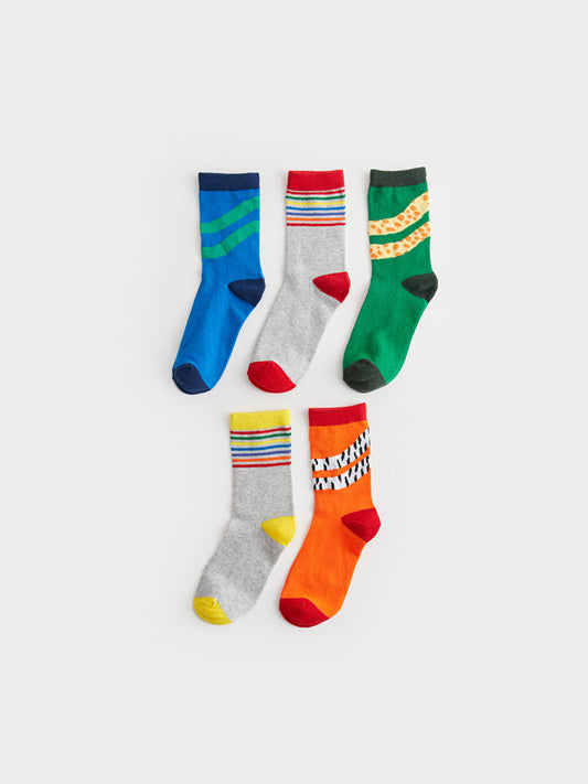 Patterned Boy Socks Pack of 5