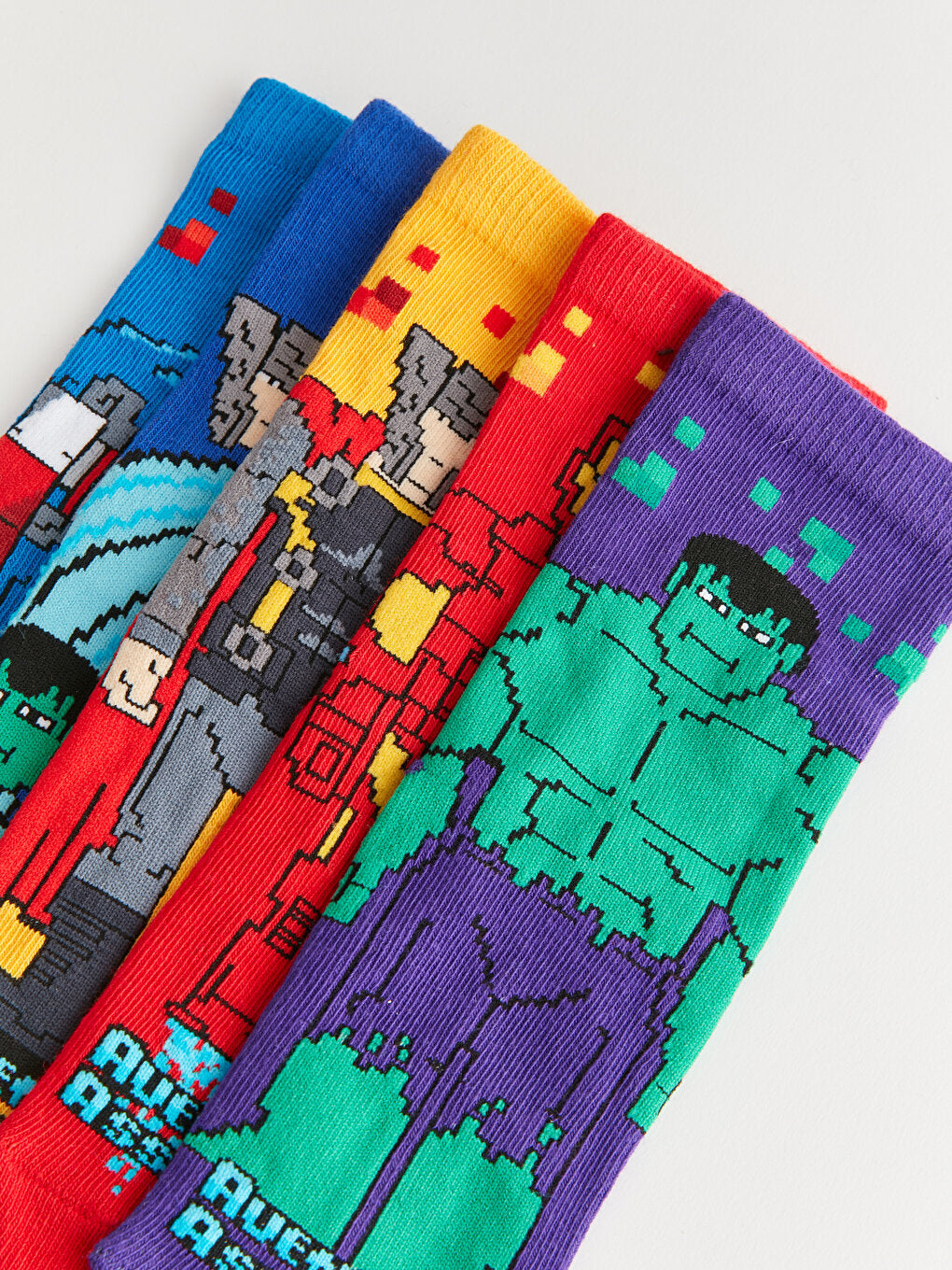 Avengers Patterned Boy Socks Pack of 5