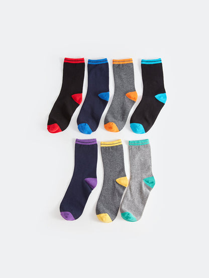 Color Blocked Boy Socks Pack of 7