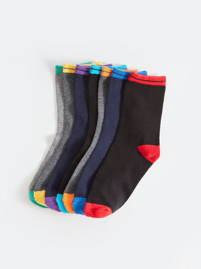 Color Blocked Boy Socks Pack of 7