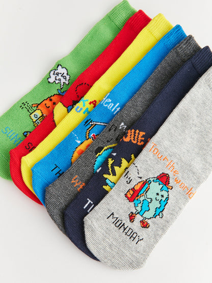 Patterned Boy Socks Pack of 7