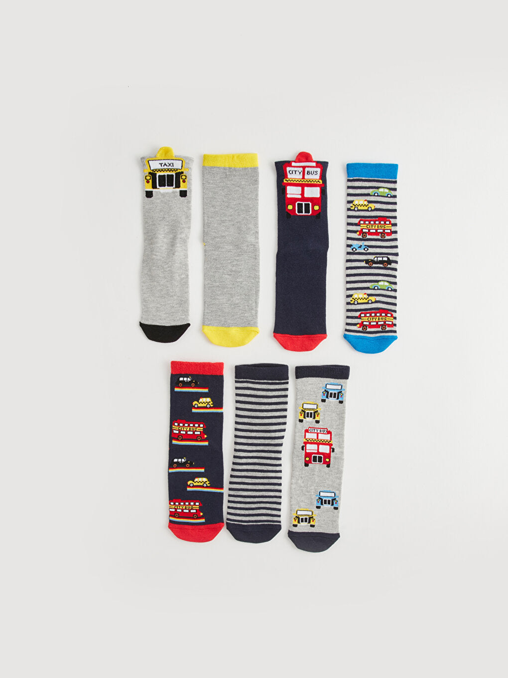 Patterned Boy Socks Pack of 7