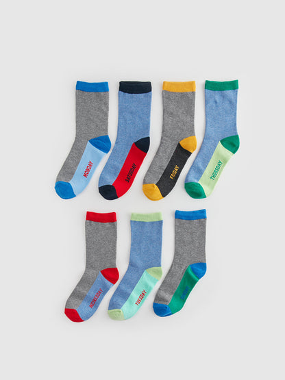 Patterned Boy Socks Pack of 7