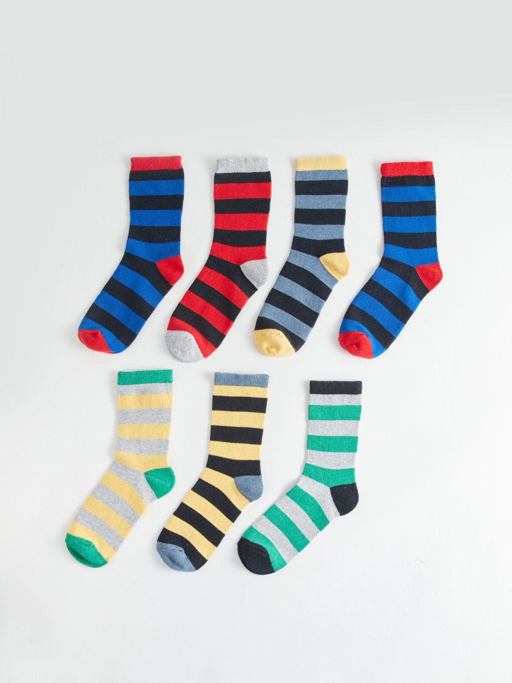 Striped Boy Socks Pack of 7