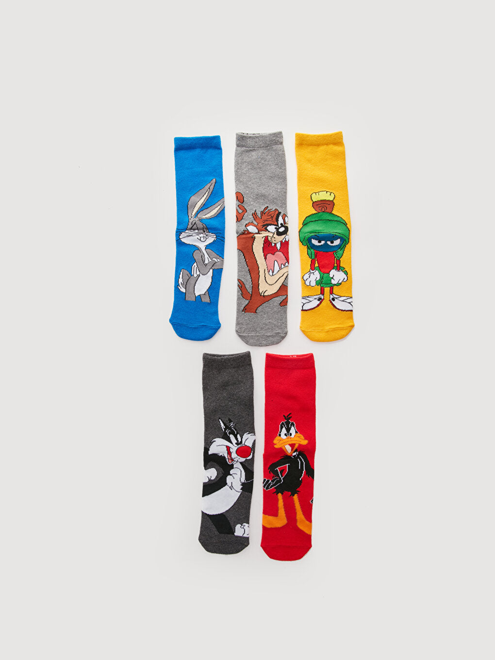 Looney Tunes Patterned Boy Socks 5-pack