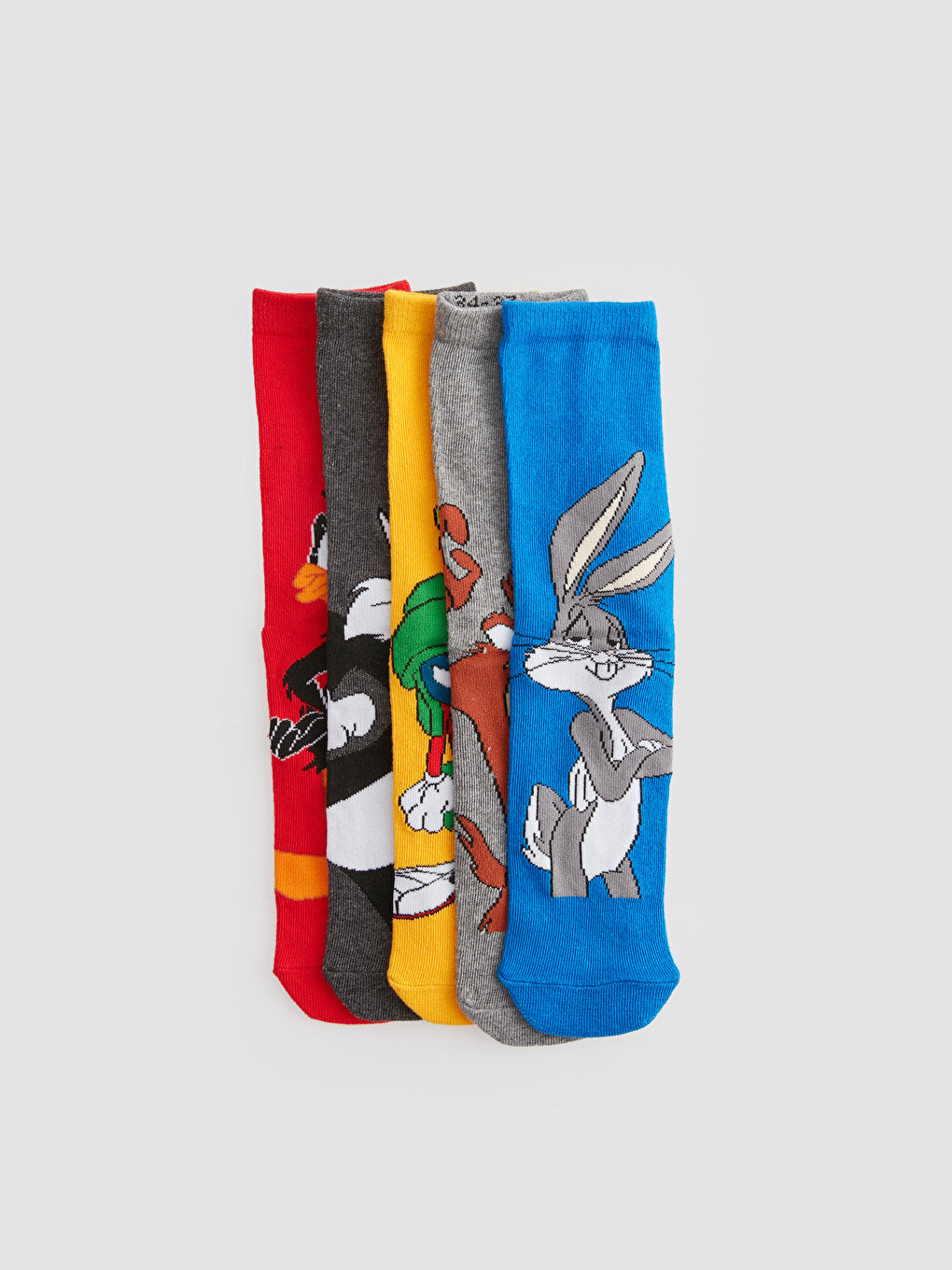 Looney Tunes Patterned Boy Socks 5-pack