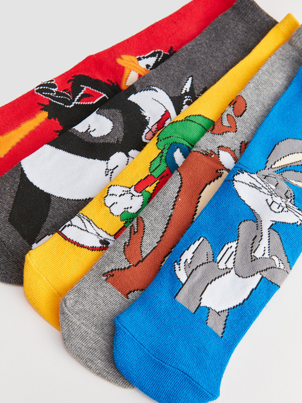 Looney Tunes Patterned Boy Socks 5-pack