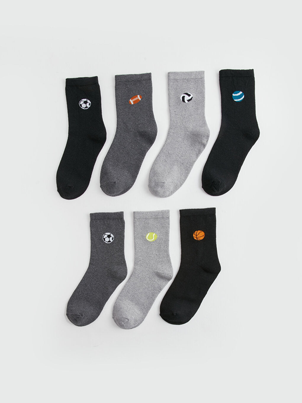 Patterned Boy Socks Pack of 7