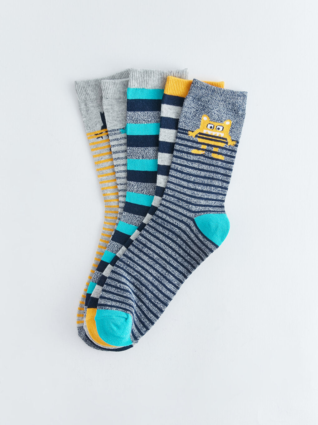 Patterned Boy Socks Pack of 5