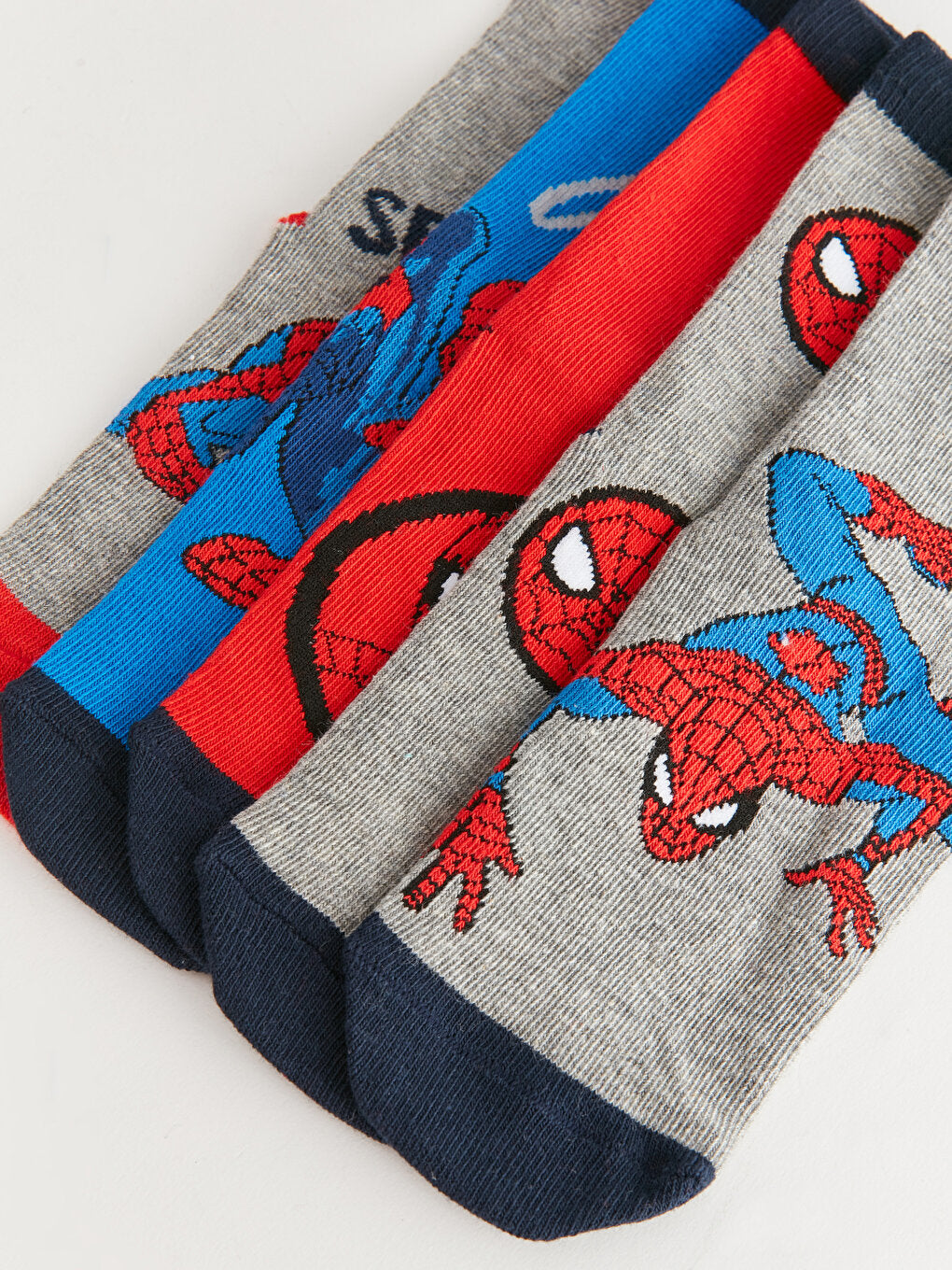 Spiderman Patterned Boy Socks 5-pack