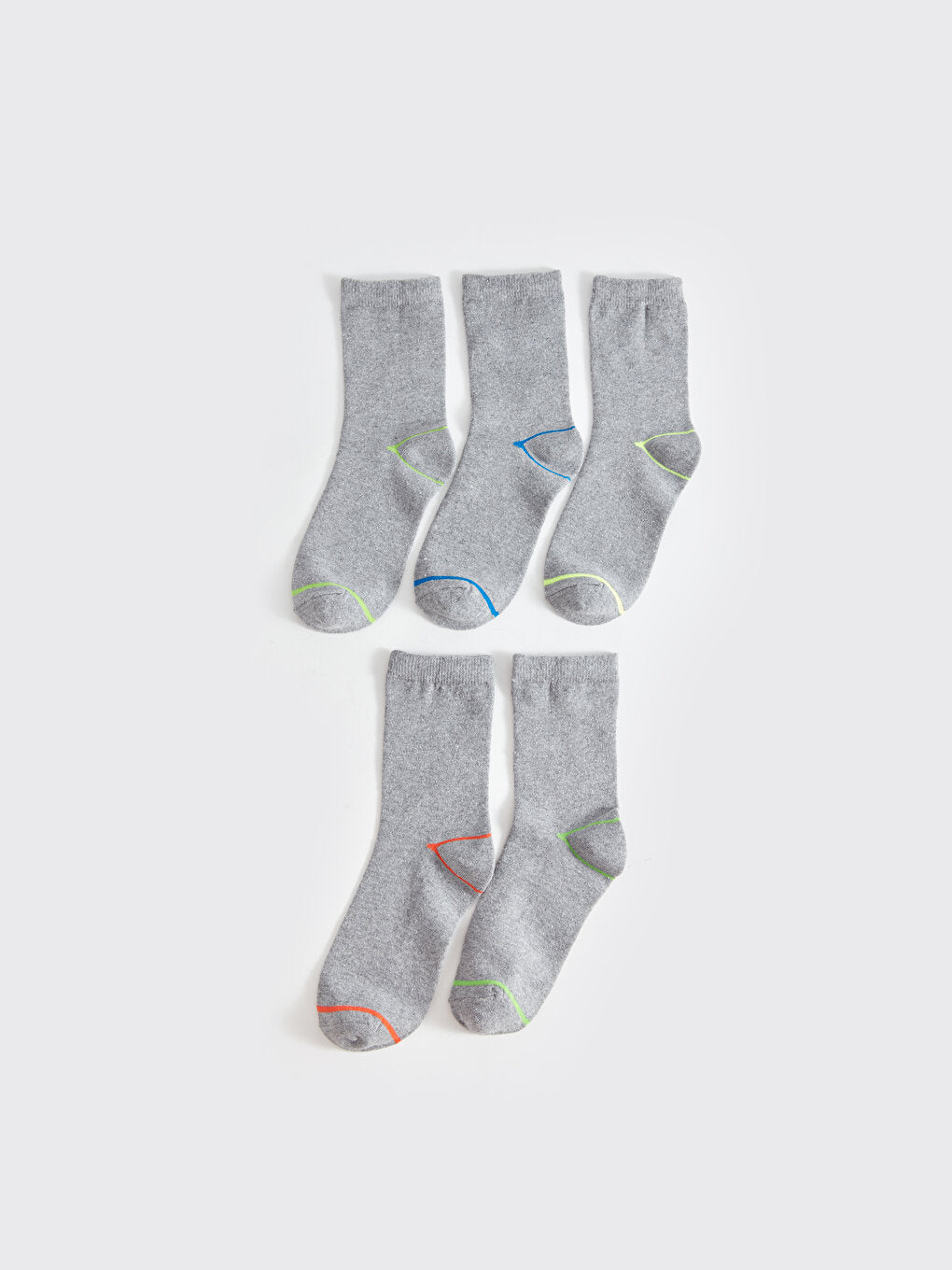 Color Blocked Boy Socks Pack of 5