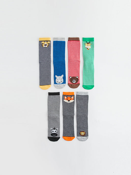 Striped Boy Socks Pack of 7