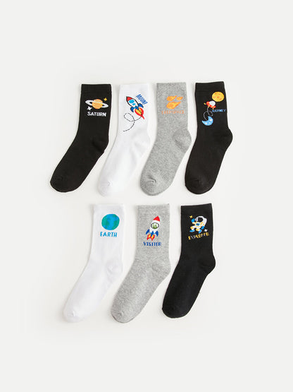 Printed Boy Socks Pack of 7