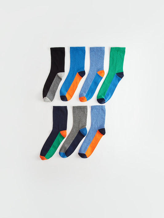 Color Blocked Boy Socks Pack of 7