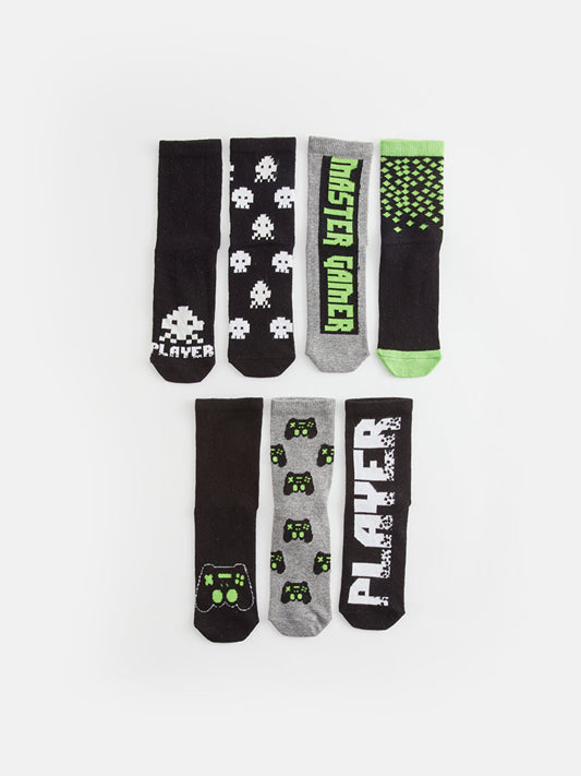 Patterned Boy Socks Pack of 7