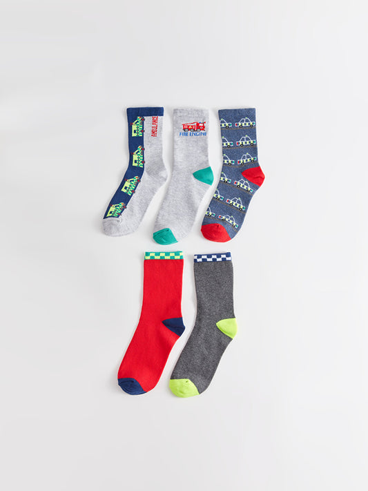 Patterned Boy Socks Pack of 5