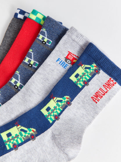 Patterned Boy Socks Pack of 5