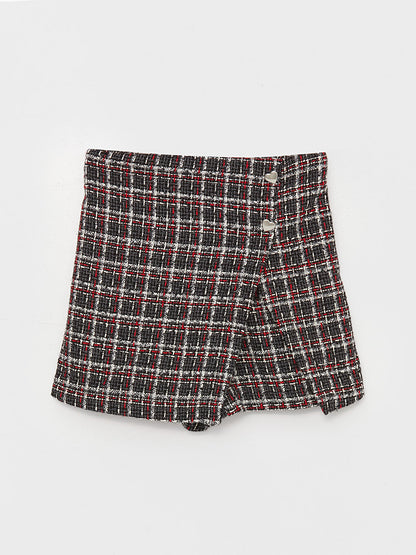 Girl's Short Skirt with Elastic Waist