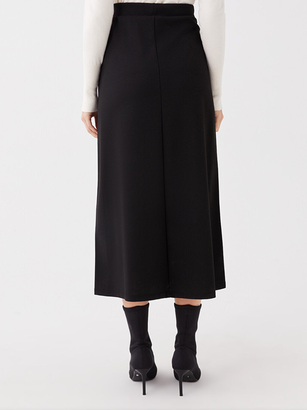 Women's Elastic Waist Straight Skirt