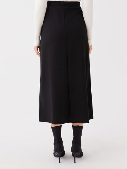 Women's Elastic Waist Straight Skirt