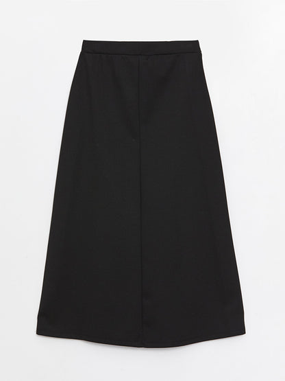 Women's Elastic Waist Straight Skirt