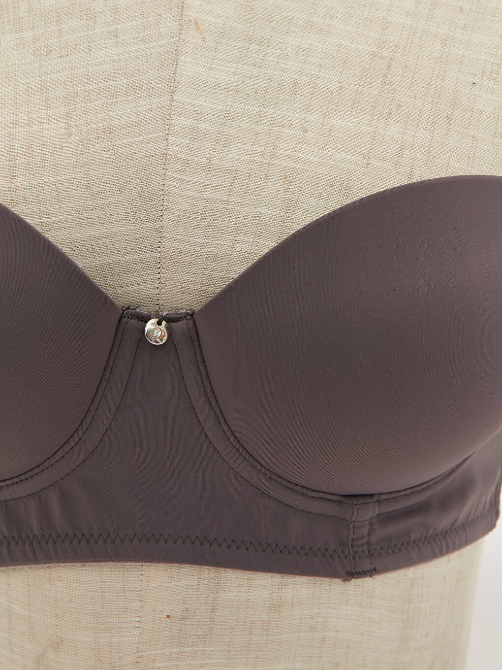 Underwire Half Padded Plain Strapless Bra