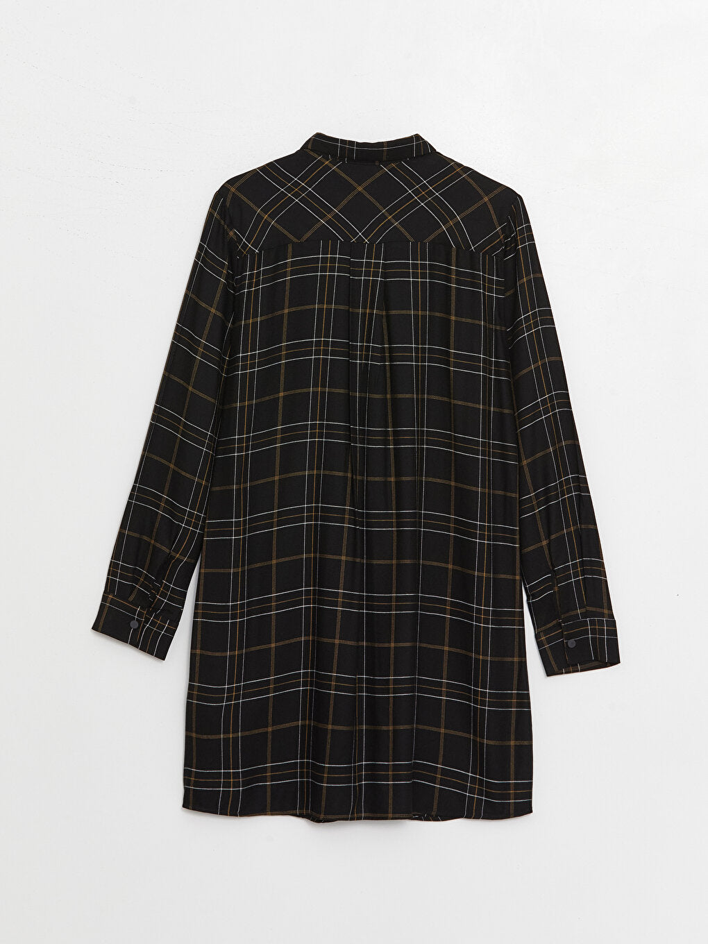 Plaid Long Sleeve Women's Shirt Tunic