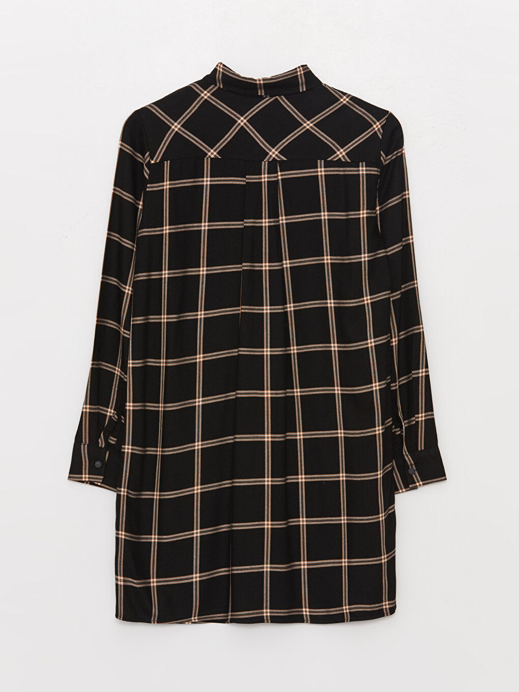 Plaid Long Sleeve Women's Shirt Tunic