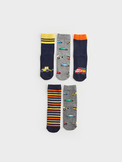 Patterned Boy Socks Pack of 5