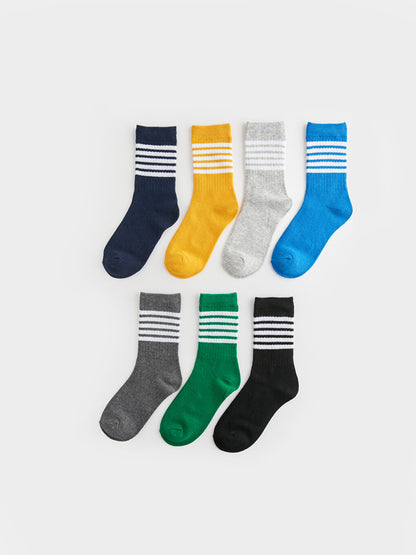 Striped Boy Socks Pack of 7