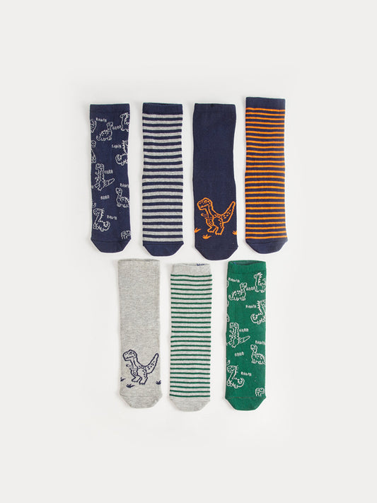 Patterned Boy Socks Pack of 7