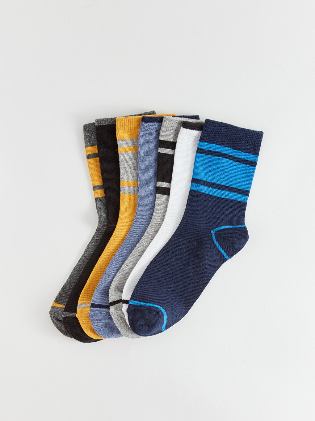 Striped Boy Socks Pack of 7