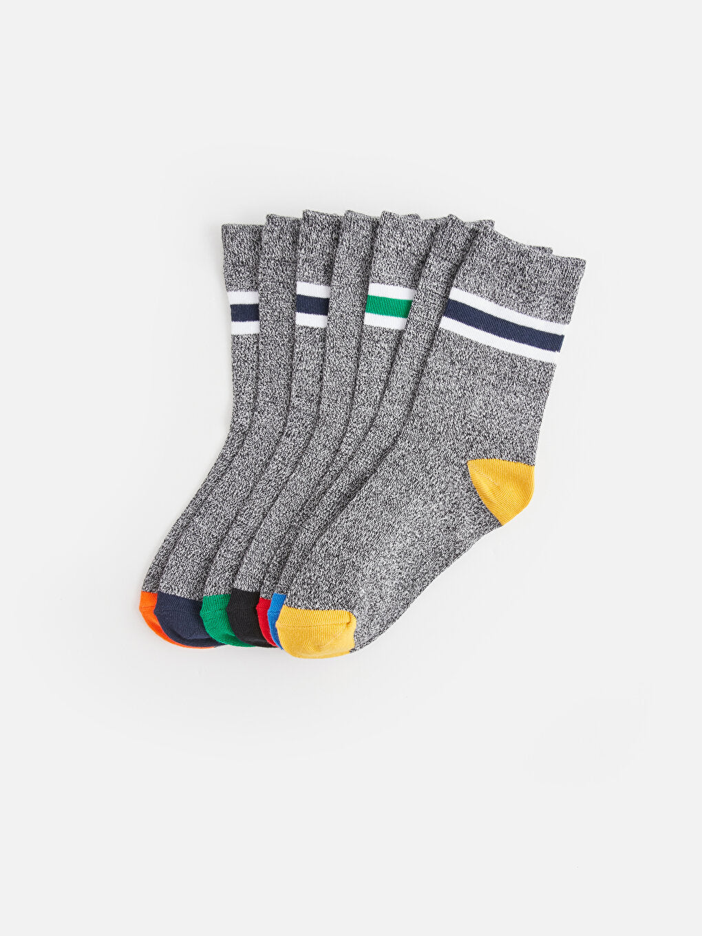 Color Blocked Boy Socks Pack of 7