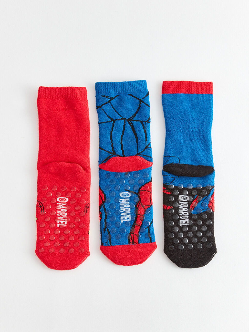 Spiderman Patterned Boy Socks 3-pack