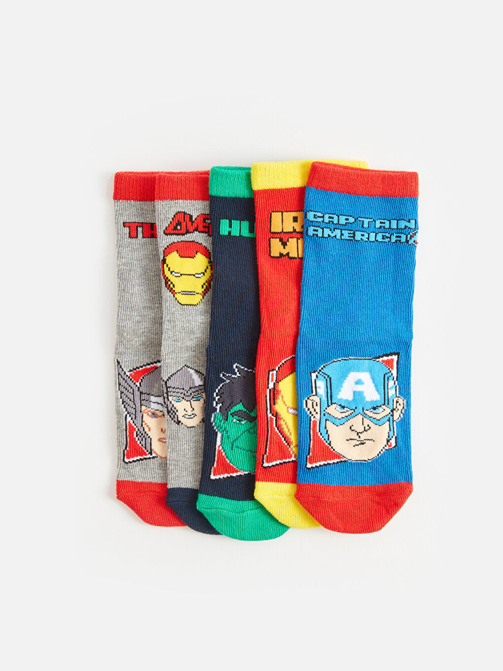 Marvel Patterned Boy Socks 5-pack