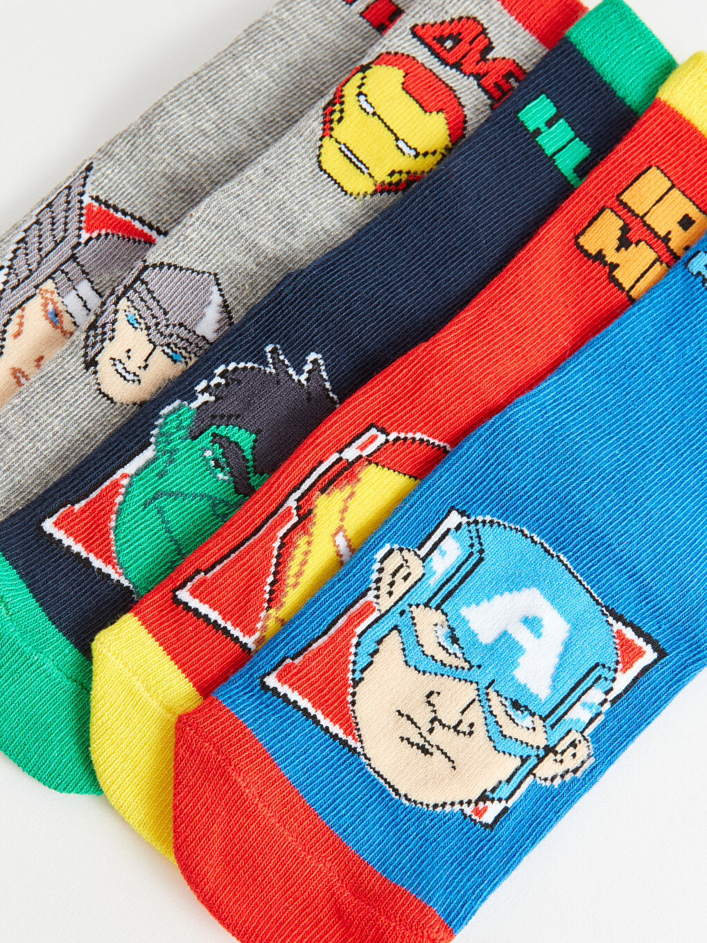 Marvel Patterned Boy Socks 5-pack