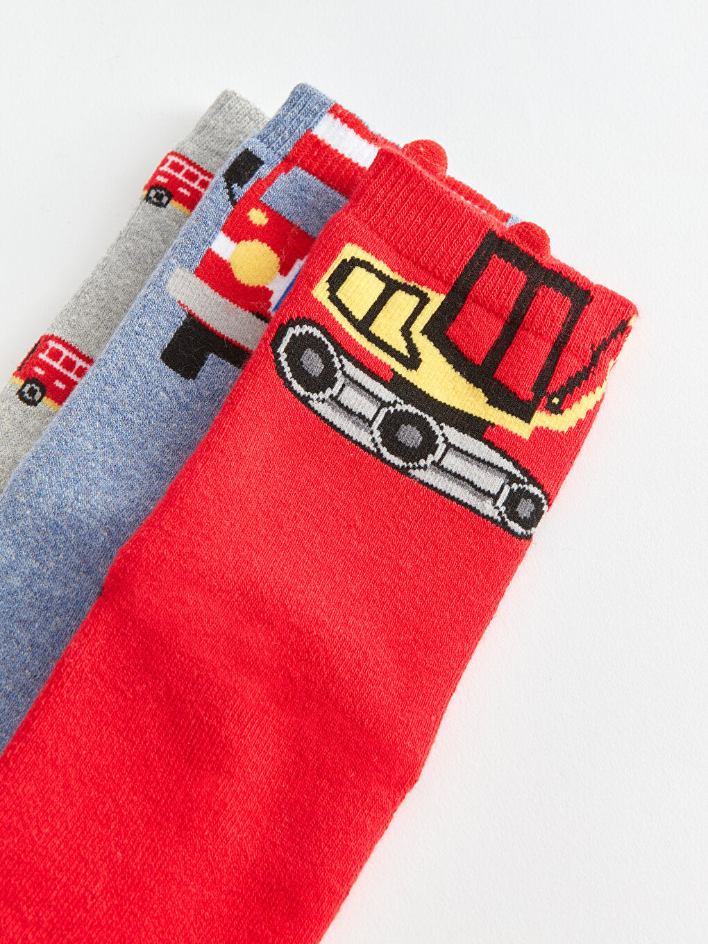 Patterned Boy's Towel Sock Socks 3-pack