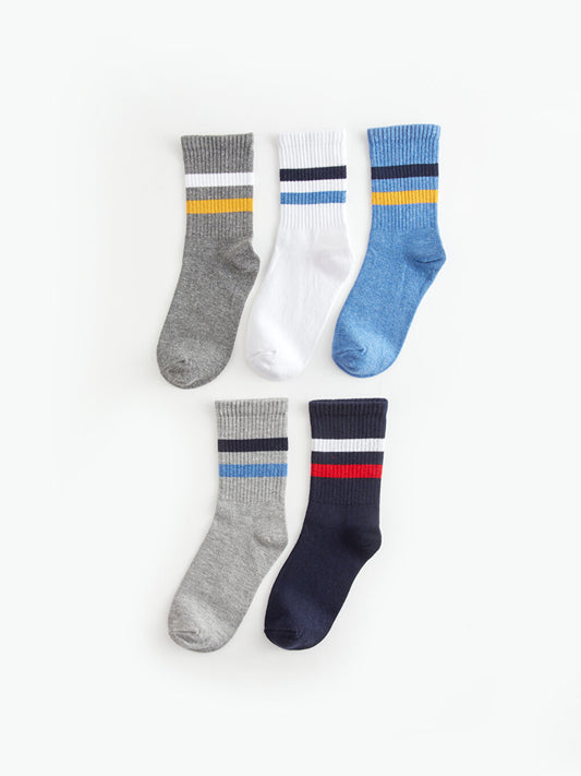 Striped Boy Socks 5-pack