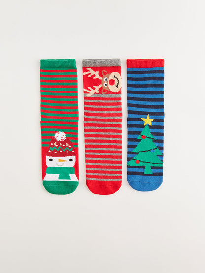 New Year's Themed Boy's Socks 3-pack