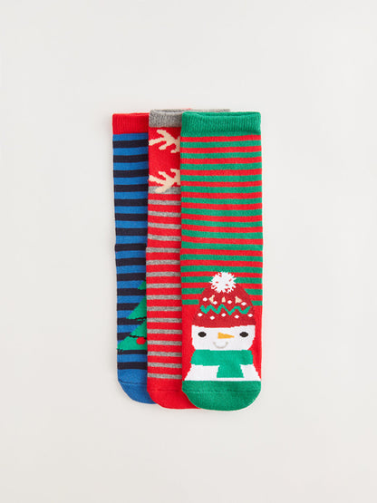 New Year's Themed Boy's Socks 3-pack