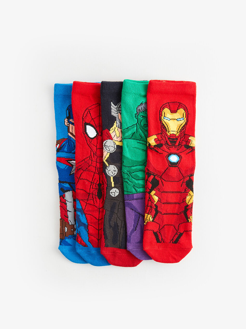 Marvel Patterned Boy Socks 5-pack