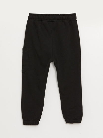 Basic Baby Boy Tracksuit Bottom with Elastic Waist