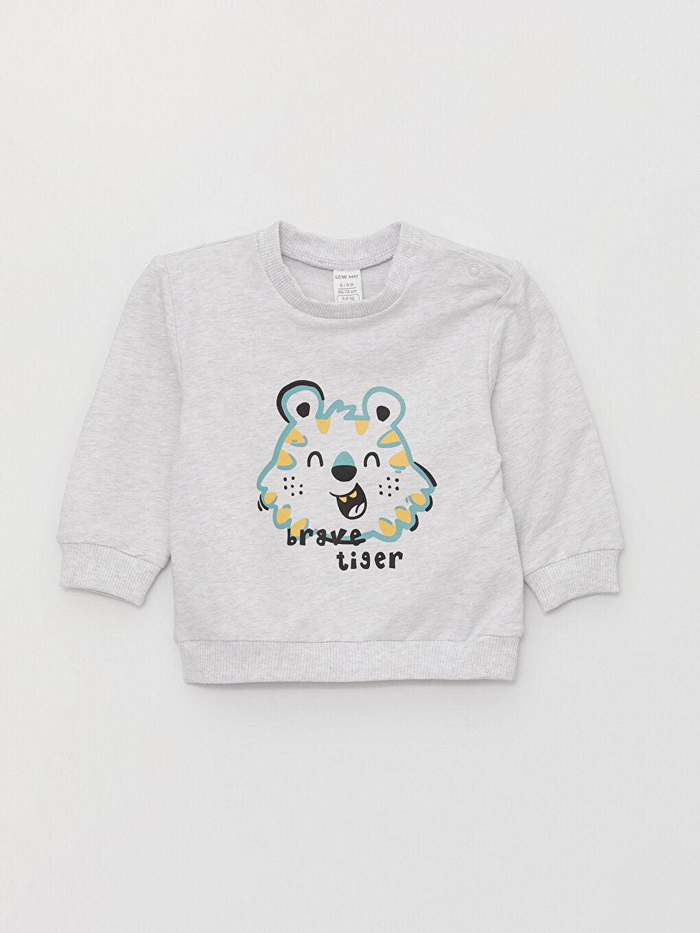 Crew Neck Long Sleeve Printed Baby Boy Sweatshirt Pack of 2