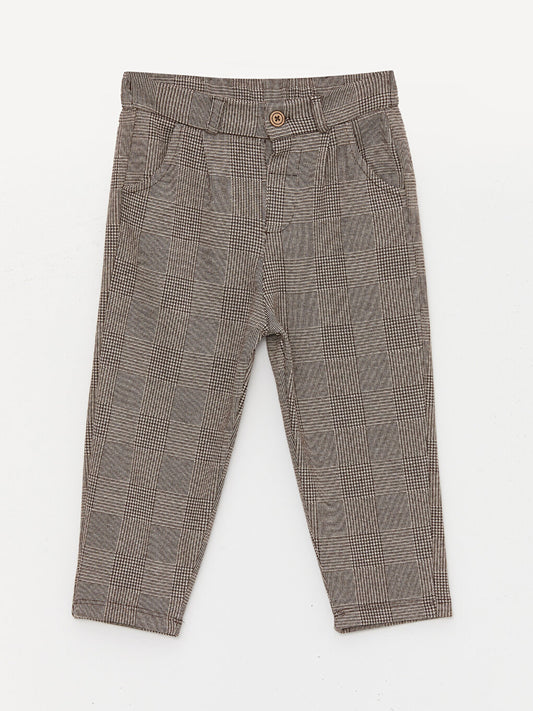 Plaid Patterned Baby Boy Trousers